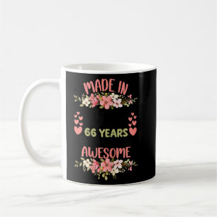 66 Years Old 66th Birthday Born In 1956 Women Girl Coffee Mug