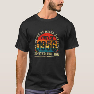 66 Years Old Bday Born In 1956 Vintage 66Th Birthd T-Shirt