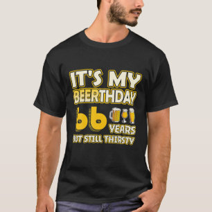 66Th Birthday - Beerthday 66 Years Old Funny Beer T-Shirt
