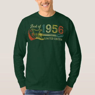 66th birthday gifts for men women Guitar Lover T-Shirt