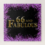 66th Birthday  Jigsaw Puzzle<br><div class="desc">Fabulous Birthday Products!</div>