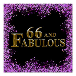 66th Birthday  Poster