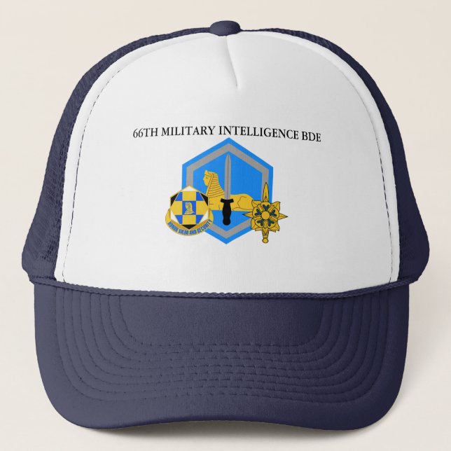 66TH MILITARY INTELLIGENCE BRIGADE  TRUCKER HAT (Front)