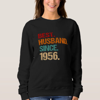 66th Wedding Anniversary Best Husband Since 1956 F Sweatshirt