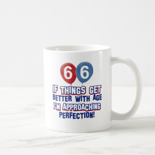 66th year old birthday design coffee mug