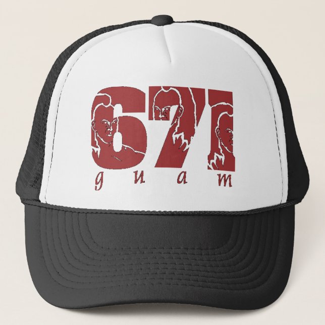 671 AREA CODE TRUCKER HAT (Front)