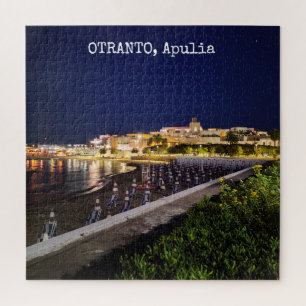 676 pieces Personalised Otranto by night, Apulia, Jigsaw Puzzle
