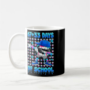 67+33 Days Of School Dab Soccer Boy 100 Soccer Ll Coffee Mug