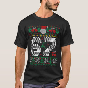 67 6 7 Meme Six Seven Ugly Christmas Gen Z Alpha S T-Shirt
