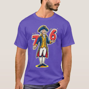 67 76 Funny George Washington Six Seven Meme T-Shirt