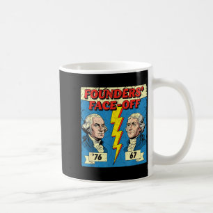 67 76 George Washington Thomas Jefferson History F Coffee Mug