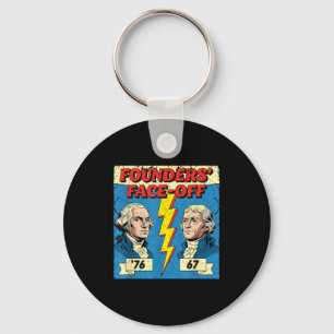 67 76 George Washington Thomas Jefferson History F Key Ring