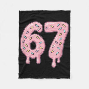 67 Alpha Slang Internet Meme Aura Energy  Fleece Blanket