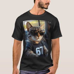 67 And Still Cool Funny Birthday Meme Cat T-Shirt
