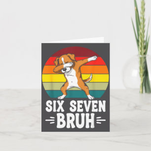 67 Animals Funny 67 Brainrot Youth Kids Dog 67  Card