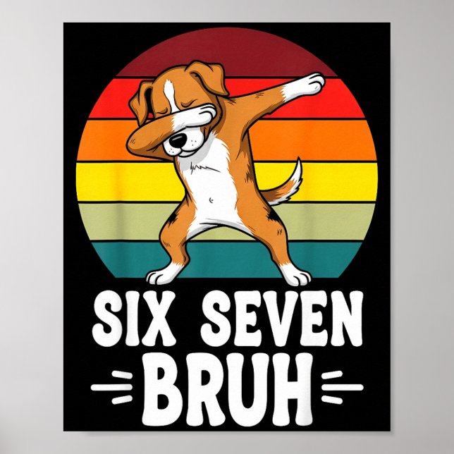 67 Animals Funny 67 Brainrot Youth Kids Dog 67  Poster (Front)