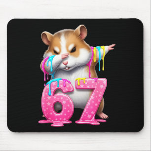 67 Animals Funny 67 Brainrot Youth Kids Hamster 67 Mouse Pad