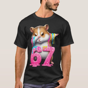 67 Animals Funny 67 Brainrot Youth Kids Hamster 67 T-Shirt