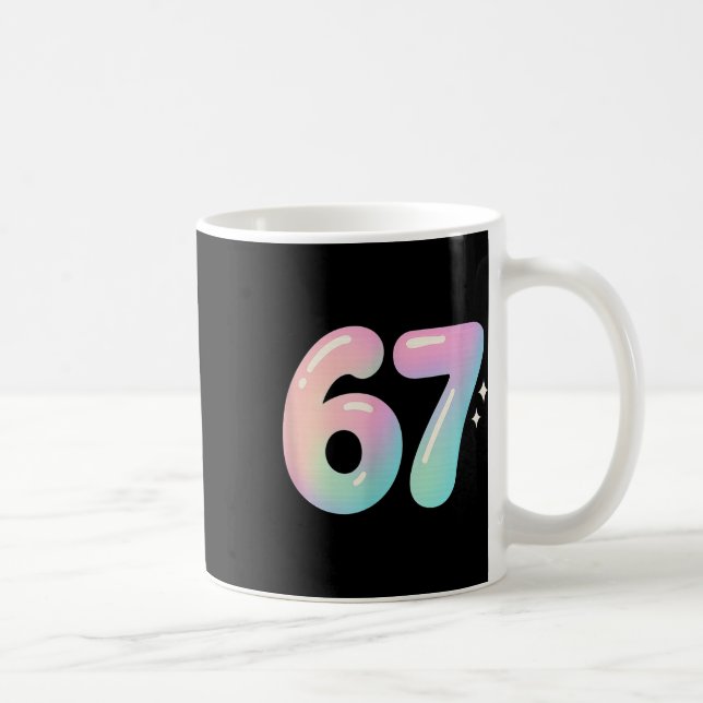 67 Aura Energy Alpha Slang Internet Meme  Coffee Mug (Right)