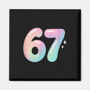 67 Aura Energy Alpha Slang Internet Meme  Magnet