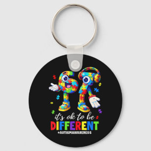 67 Autism Awareness Six Seven Boys to Be Different Key Ring