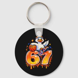 67 Basball Goose Silly Meme Six Seven Kids Boys Key Ring