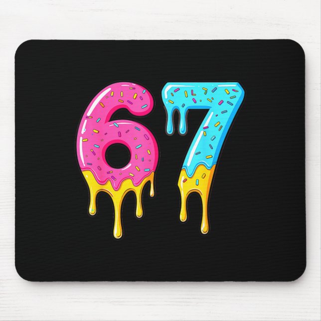 67 Baseball 101 Apparel Youth Drip Meme  Mouse Pad (Front)