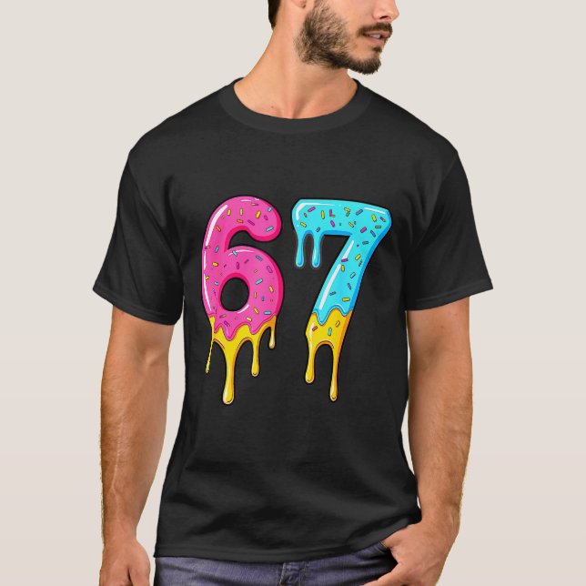 67 Baseball 101 Apparel Youth Drip Meme  T-Shirt (Front)