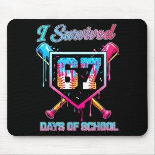 67 Baseball Ice Cream Drip Six Seven Meme Teachers Mouse Pad