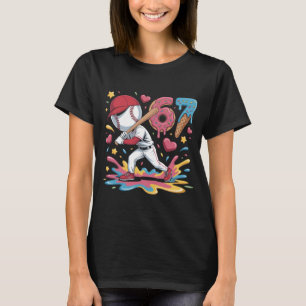 67 Baseball Meme Sweet Drip Art Donut and Ice Crea T-Shirt