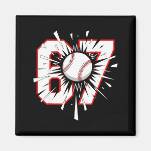 67 Baseball Six Seven 6 7 Meme 6-7 Magnet
