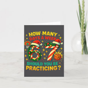 67 Basketball Christmas Funny Practice Meme Gift Card