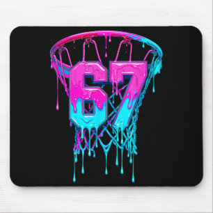 67 Basketball Drip Six Seven Funny  Mouse Pad