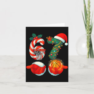 67 Basketball Santa Six Seven Meme Christmas Srt M Card
