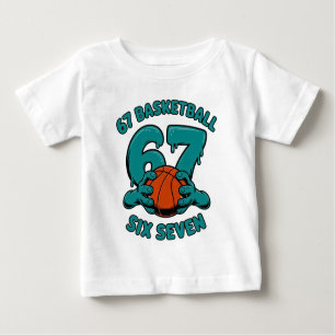 67 Basketball Six Seven Sports Meme Baby T-Shirt