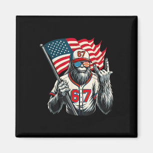 67 Bigfoot Meme Funny Six Seven Gen Alpha Slang  Magnet