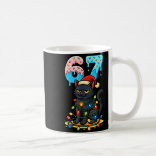 67 Black Cat Santa Hat Christmas Lights Drip For G Coffee Mug