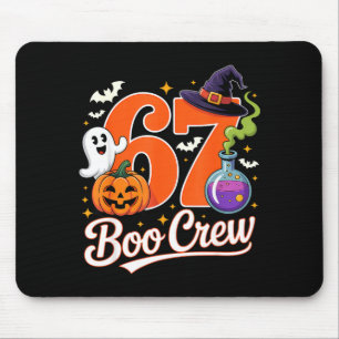 67 boo crew funny halloween ghost witch pumpkin mouse pad
