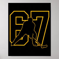 67 Brainrot Youth Ice Hockey Drip - Funny Kids 67 