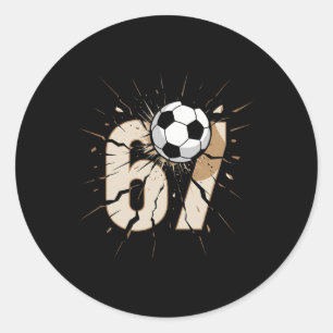 67 Brainrot Youth Soccer Drip - Funny Kids 67  Classic Round Sticker