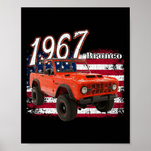 67 Bronco Suv Car Poster