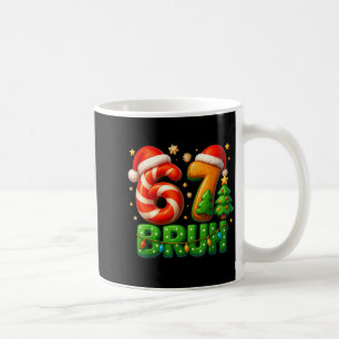 67 Bruh Christmas Candy Cane Gingerbread Design Xm Coffee Mug