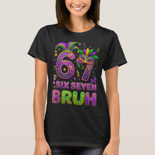 67 Bruh Mardi Gras Jester Mask New Orleans T-Shirt