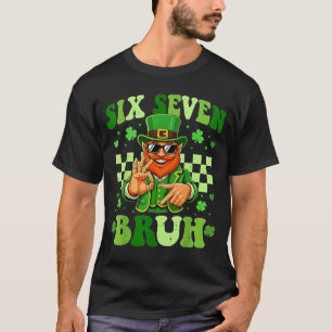 67 Bruh St Patricks Day Leprechaun Six Seven Meme T-Shirt
