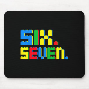 67 Building Blocks For Kids Boys Six Seven Funny 6 Mouse Pad