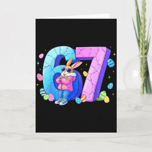 67 Bunny Egg For Kids Boy Girl Women Youth Teen Ea Card