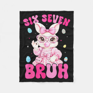 67 Bunny Funny For Kids Girl Boy Women Youth Teen Fleece Blanket
