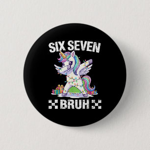 67 Burh Funny Christmas 6 7 Meme Men Women Kids  Cm Round Badge