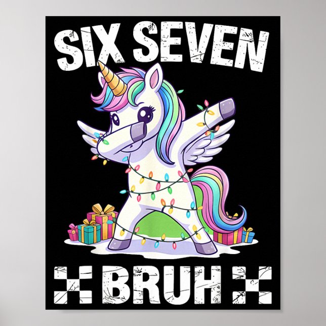 67 Burh Funny Christmas 6 7 Meme Men Women Kids  Poster (Front)