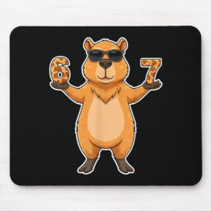 67 Capybara Sungles Gen Alpha Slang Funny Six Seve Mouse Pad